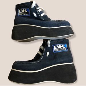 Lightly worn platform British Knights sneakers